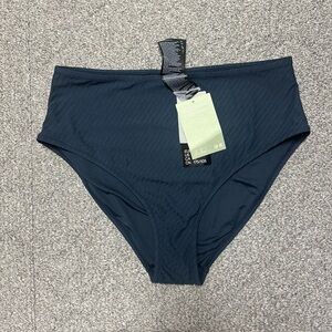H&M Navy High-Waisted Bikini Bottoms